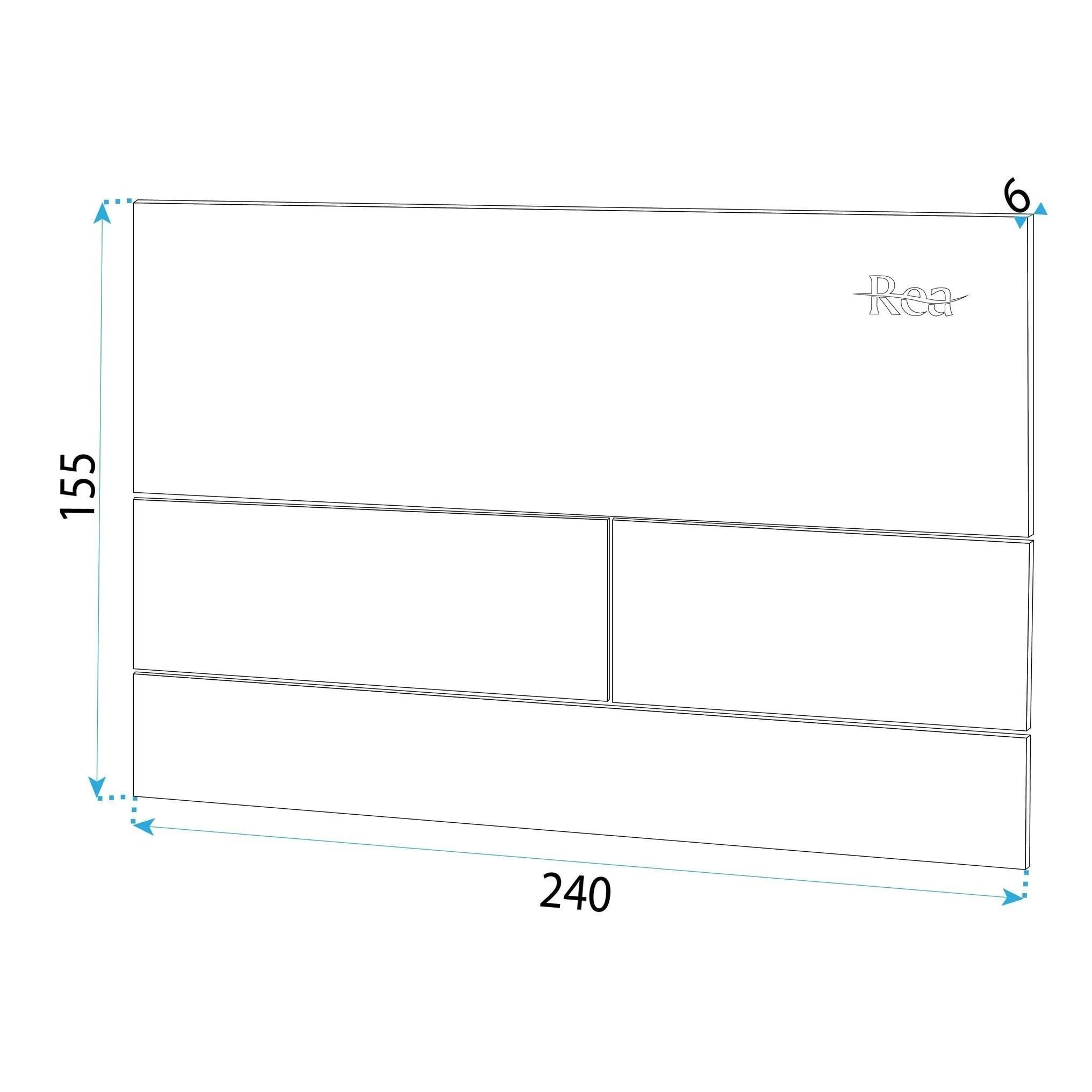 Rea - Stelaż Zestaw Podtynkowy Slim 024n Do Mis Wc Z Przyciskiem T Miedź Szczotkowana - 22x35,2x106,2 cm
