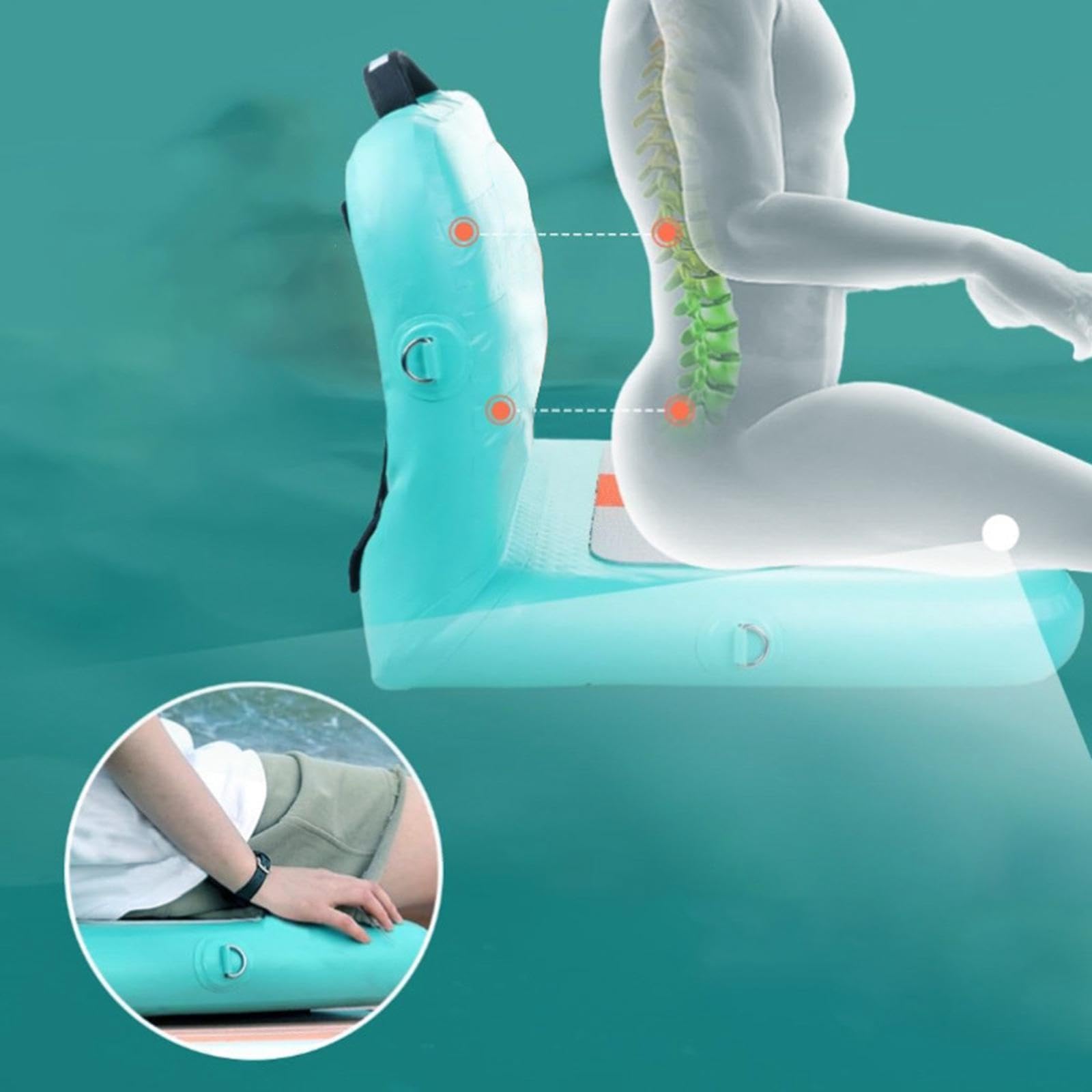 Pvc Kajaksitz Mit Rückenlehne | PVC, wasserdicht, schweißbeständig, leicht zu reinigen, robuste Verarbeitung