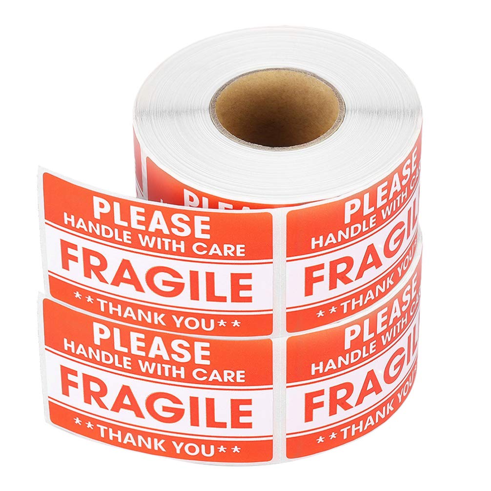 Autocollant D'avertissement Fragile 2 Rouleaux Adhésifs