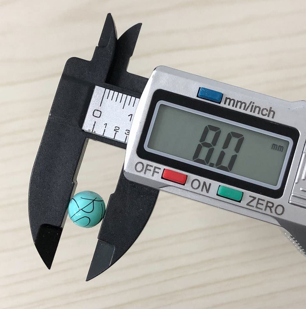 Amazon.co.jp: 【Rinma1497】ターコイズ柄ビーズ 6mm 8mm 200個セット