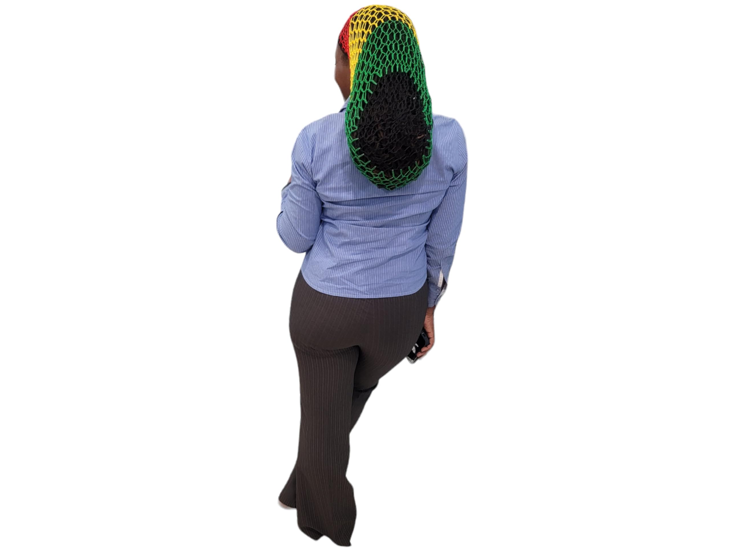 FIREBUNs Hair Net Nets Crochet Rasta Dreads Big Hair Long French Mesh Fish Net Rasta XL
