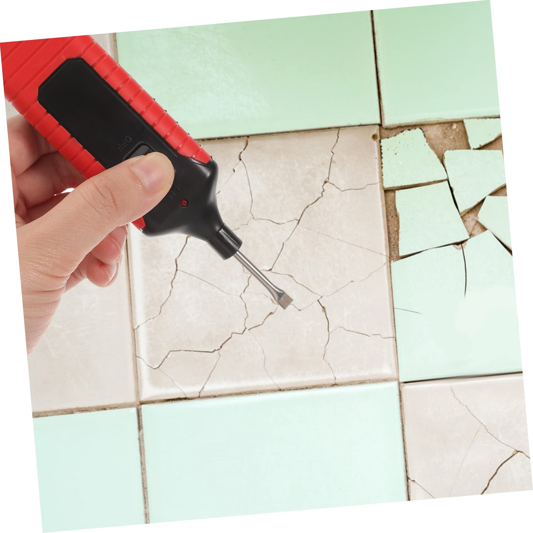 OSALADI 1juego Kit De Reparación De Azulejos Porcelana De Cera Herramienta De Restauración Para Daños Suelos y Encimeras Incluye Espátula y Calentador Sin Batería