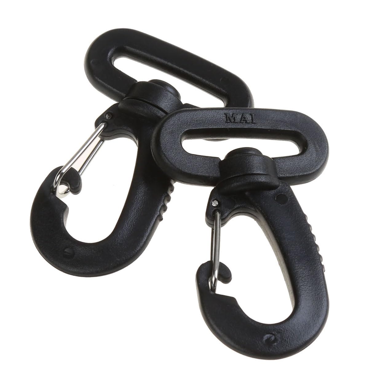 COTOWIN 20 pcs 1-Inch Plastic Lobster Clasp Strap Swivel Rotary Buckle Hook for Travel Sport Bag Backpack