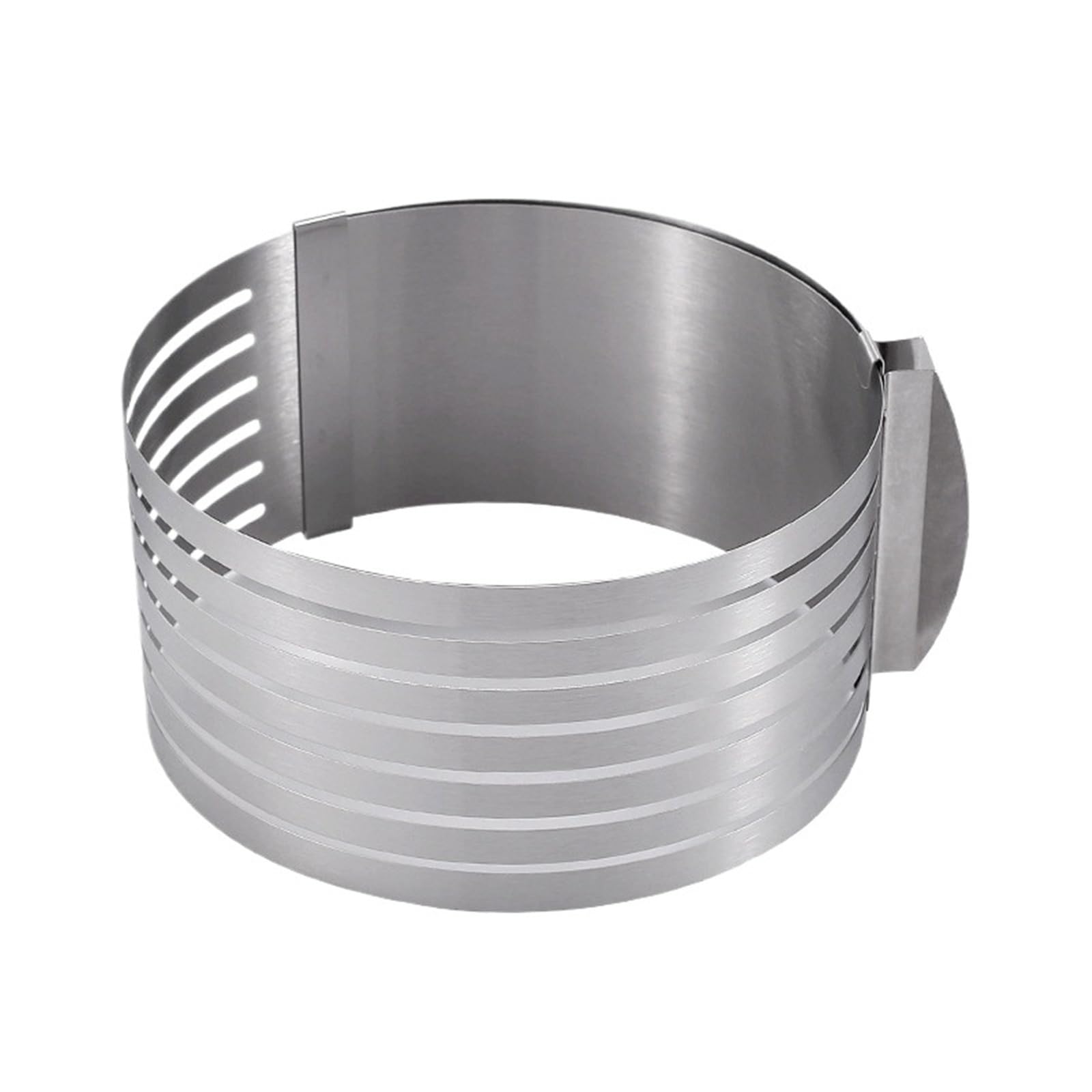 Coupe-gâteau réglable 15-20 cm en acier inoxydable 6 couches pour mousse cake