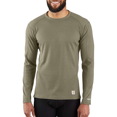 Carhartt Men's MBL113 Base Force® Midweight Base Layer Classic Crew