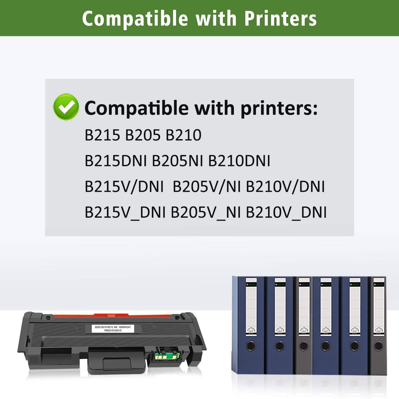 GREENPRINT Cartuccia di Toner Compatibile B205 B210 B215 Nero ad Alta Capacità 3000 Pagine per Xerox B215DNI B205NI B210DNI 106R04347