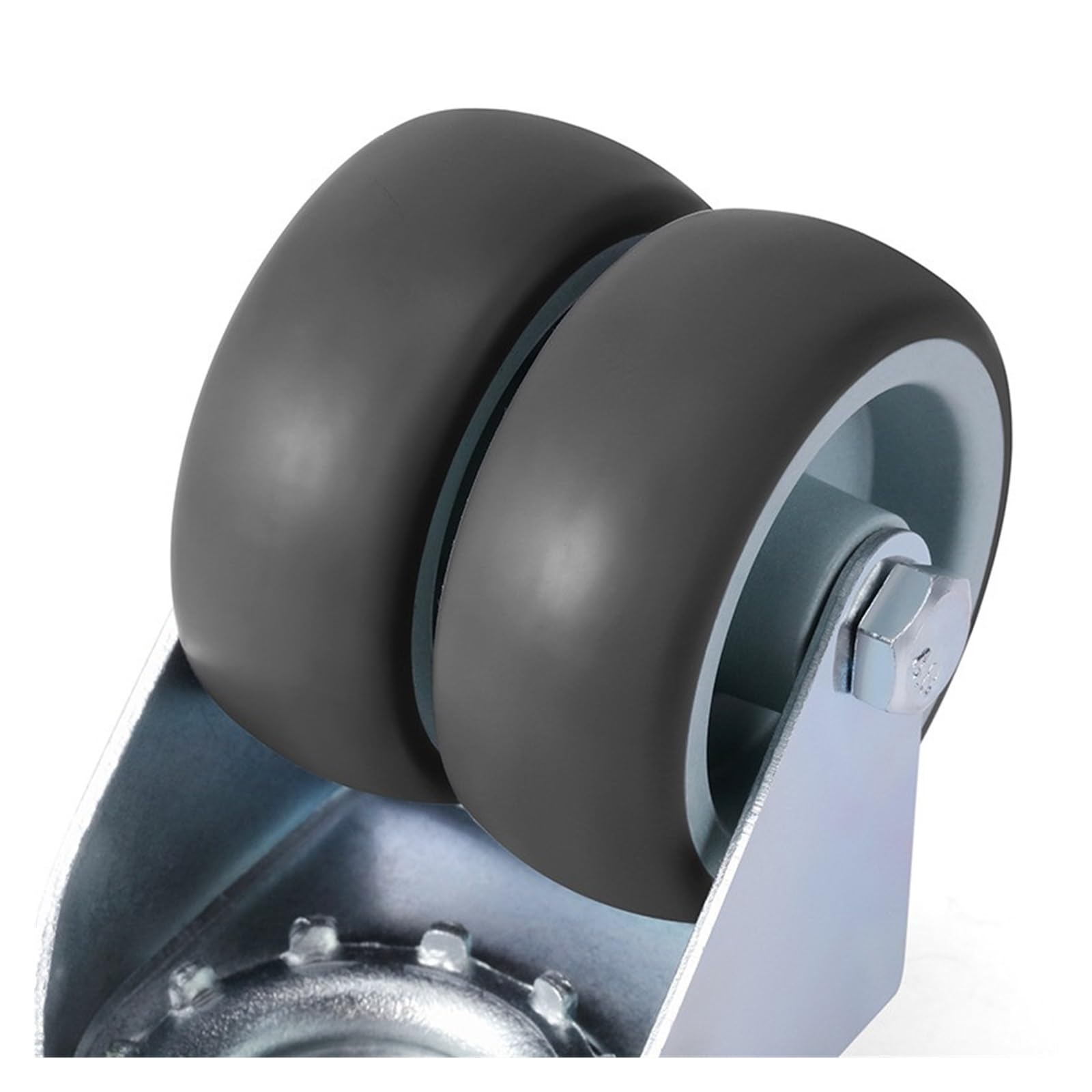Rueda De Freno De 4 Piezas De 2 Pulgadas, Muebles De Carro De Plataforma | Carro de plataforma, muebles, goma blanda de 2 pulgadas, giro de 360, con freno, rollo suave(Brake and no brake)