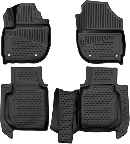 Miniatura 1 de Se adapta a Honda HR-V 2016-2022 - Juego de alfombrillas delanteras y de segunda fila de asientos para todo tipo de clima, juego completo de forros