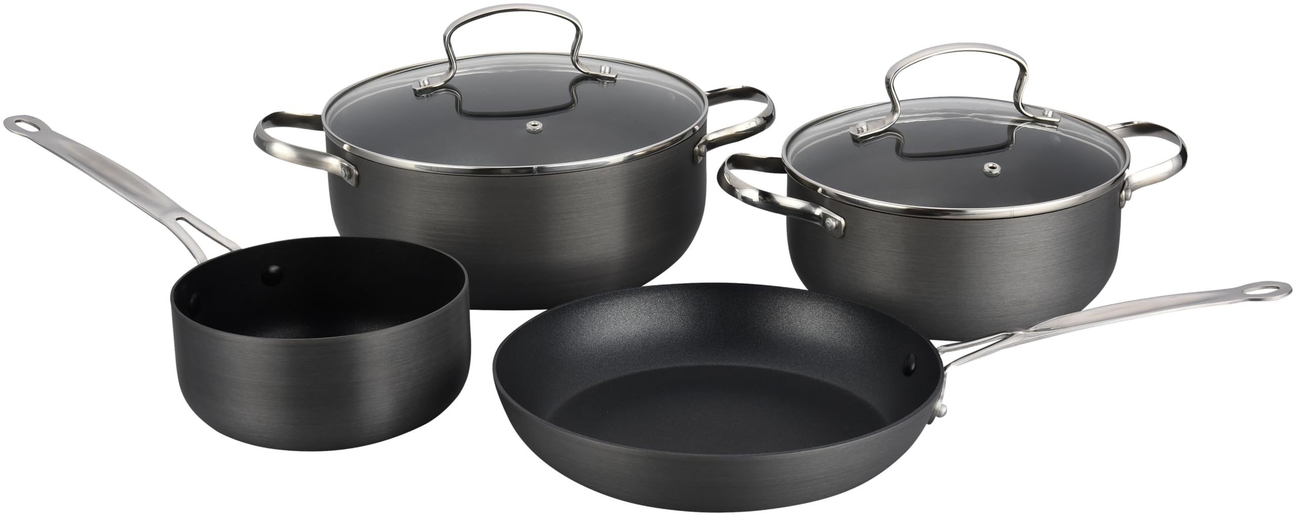 O2 Anodised and Stainless Steel Cookware 6-Piece Set : Amazon.co