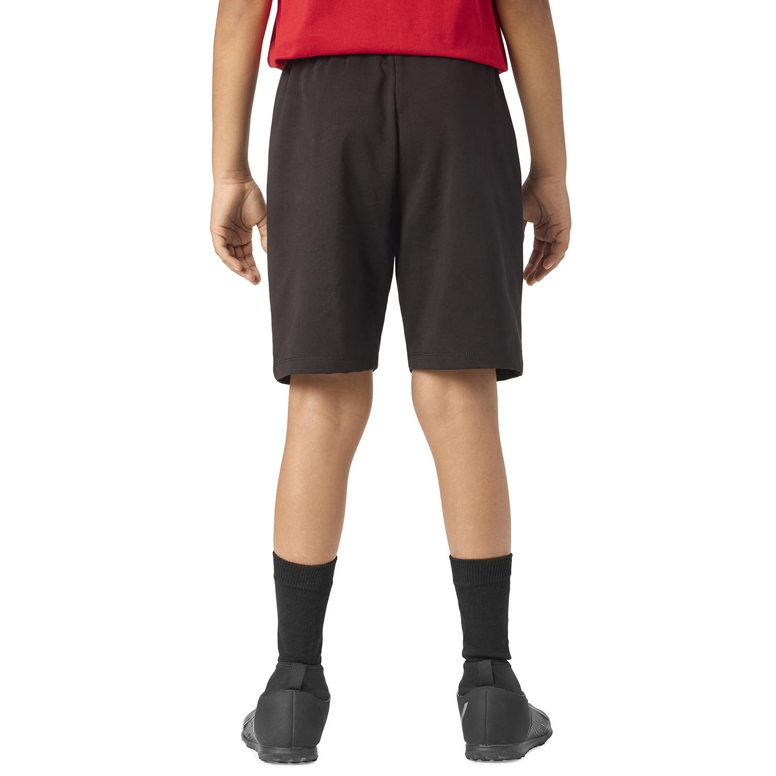 YouGotPlanB Boys' Cotton Shorts | Super Soft & Breathable | Relaxed Fit with Elastic Waist & Drawstrings | Side Pocket for Essentials | Ideal for Playtime, Lounge Black 1