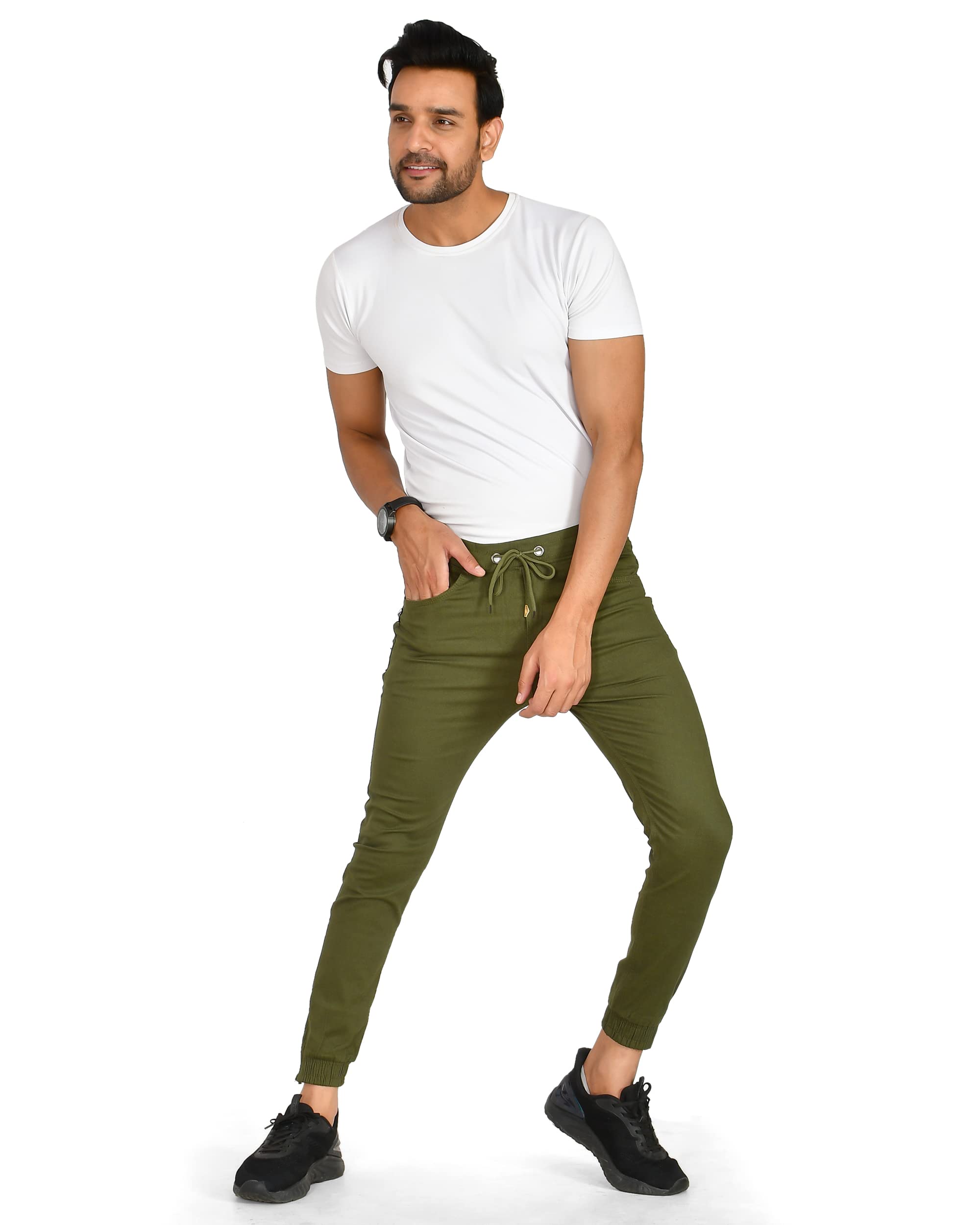 splorr Men's Cotton Regular Fit 4 Pocket Cargo Pants Regular Fit-picture-47