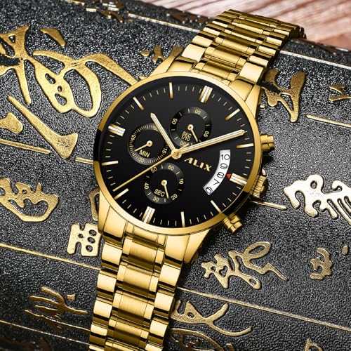 Image of ALIX Stylish Chronograph Date Display Water Resistant Analog Watch for Men