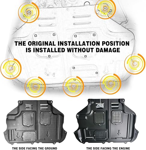 Miniatura 6 de Protectores de motor para Ford Escape 2013 2014 2015 2016 2017 2018 2019 delantero protector contra salpicaduras de motor adecuado para escape