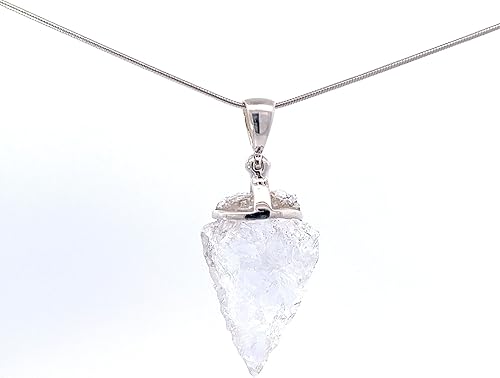 Miniatura 4 de Starborn Collar con colgante de punta de flecha de cuarzo transparente (22"), Metal