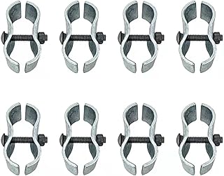 Chain Link Fence Panel Clamps 8 Setï¼ŒMetal Cage Dog Kennel Clamps for 1-3/8