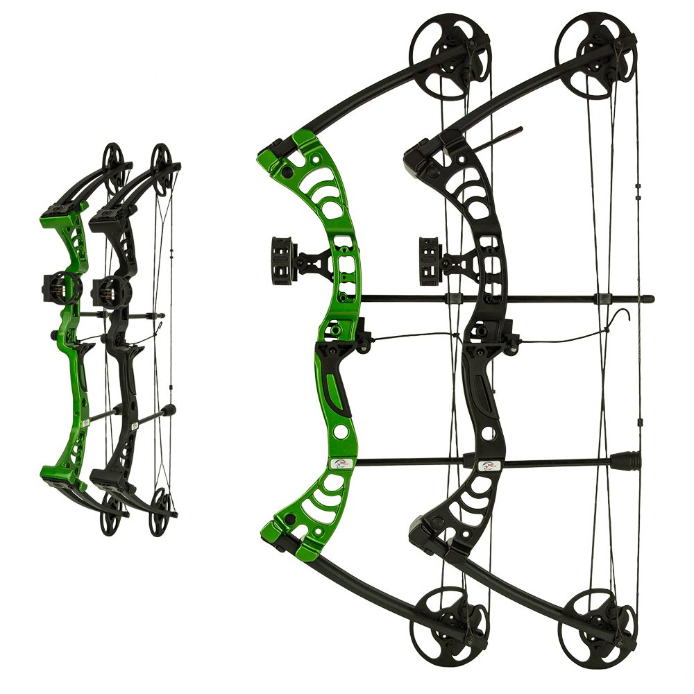 Drake Gecko RTS, 30–55 lbs, Compoundbogen, Farbe: Grün | perfekt für Jugendliche und Erwachsene, ein echter Hingucker im Bogensport