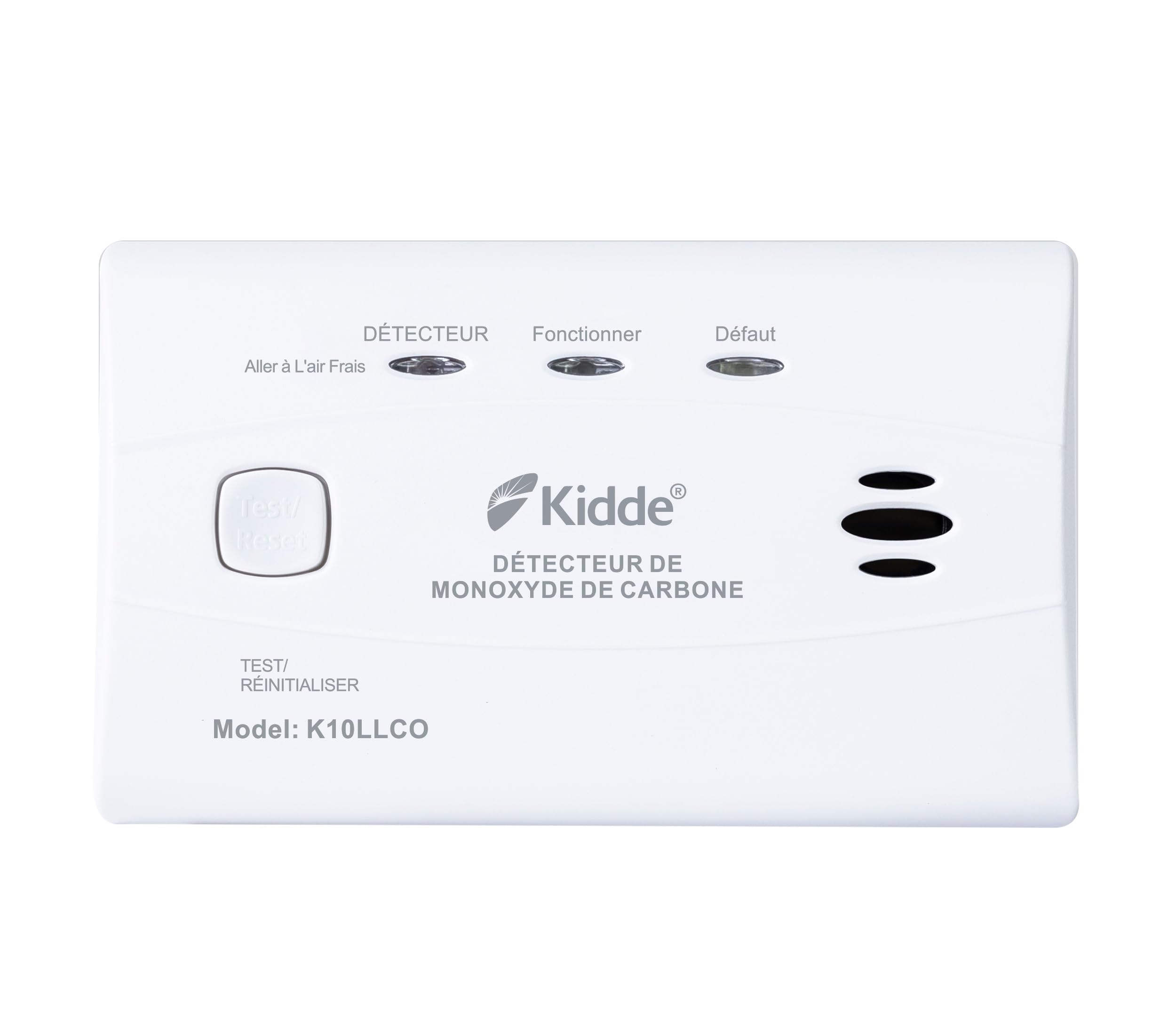 Kidde Détecteur de monoxyde de Carbone 10 Ans - Pile Lithium