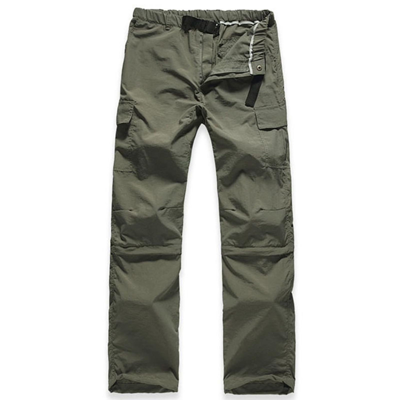 Générique Pantalon Cargo Convertible pour Homme avec Protection UV UPF 50+, idéal pour randonnée et Camping, en Tissu léger et résistant à l'eau, Taille élastique avec Ceinture Ajustable