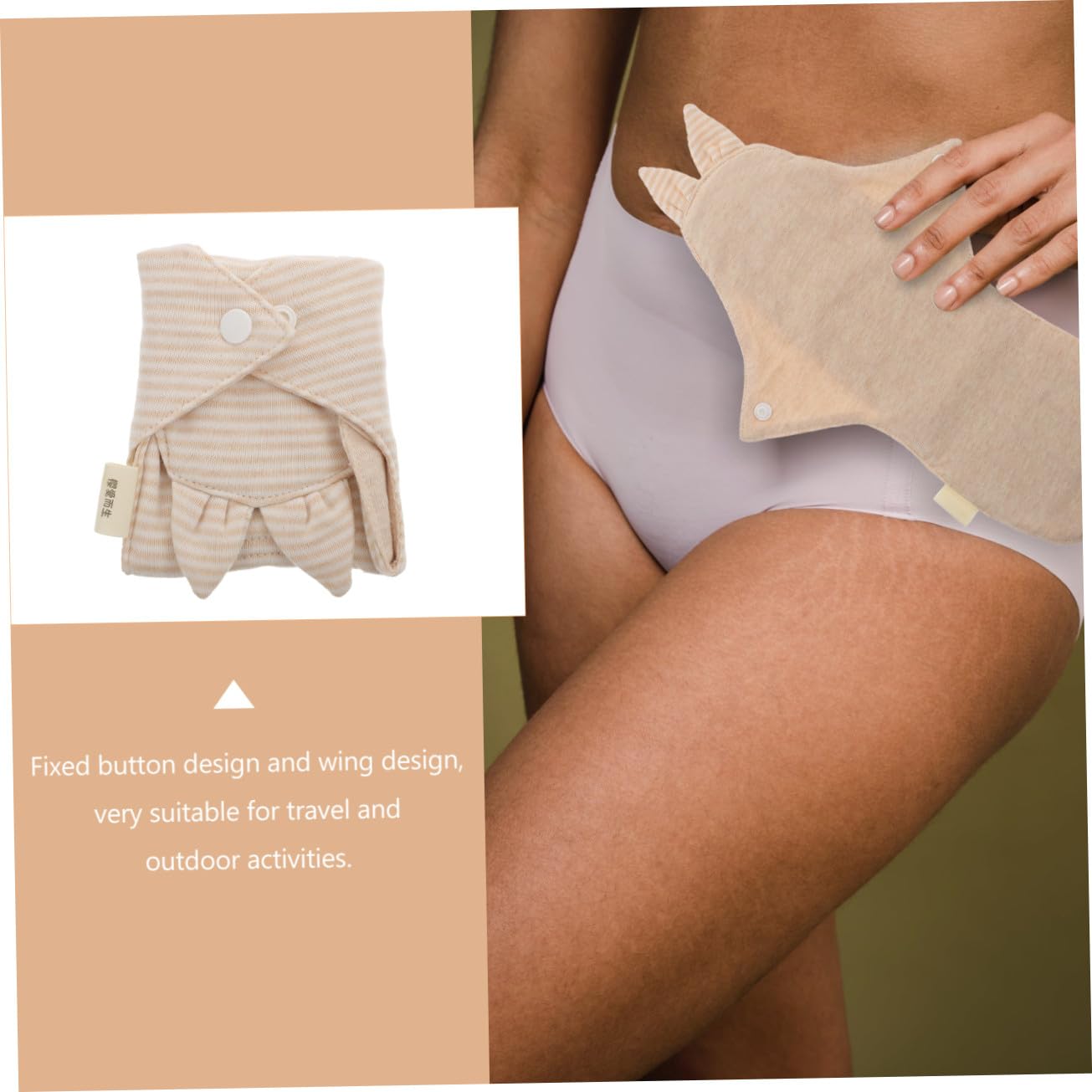 MAGICLULU 3 Pezzi Assorbenti Mestruali Lavabili Riutilizzabili in Materiali Traspiranti Per Le Donne Per Il Viaggio
