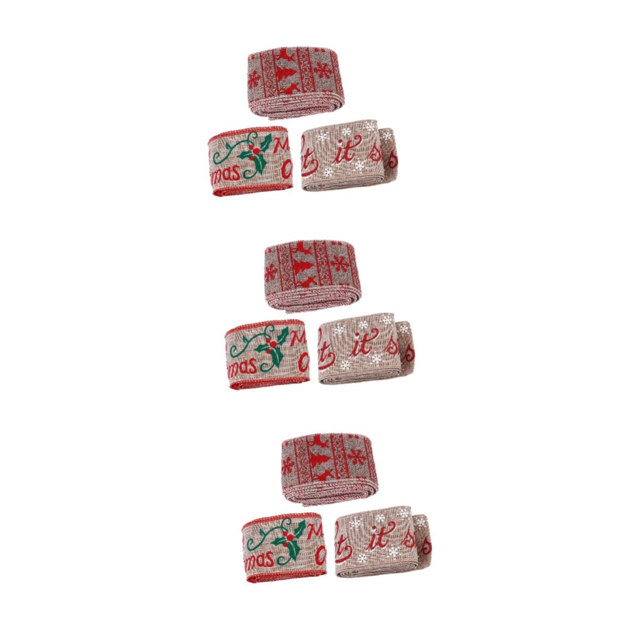 SHINEOFI 9stücke Weihnachtsgeschenkband Einzigartige Dekobänder Mit Weihnachtsmotiven Hochwertige Langlebige Und Hautfreundliche Verpackungsbänder Für Und Bastelprojekte