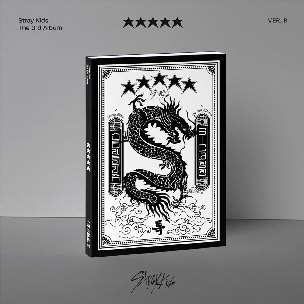 STRAY KIDS : 5-STAR (B Version) 3rd Album CD-R+Folded Poster+B-CUT Film Mini Photobook+Photocard+OOTD Mini Poster+Sticker Set