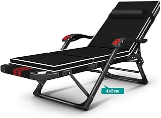 Espreguiçadeira gravidade para jardim, cadeira dobrável reclinável dobrável metal resistente portátil relaxante cama reclinável móveis de jardim para gramado ao ar livre pátio praia acampamento belas paisagens