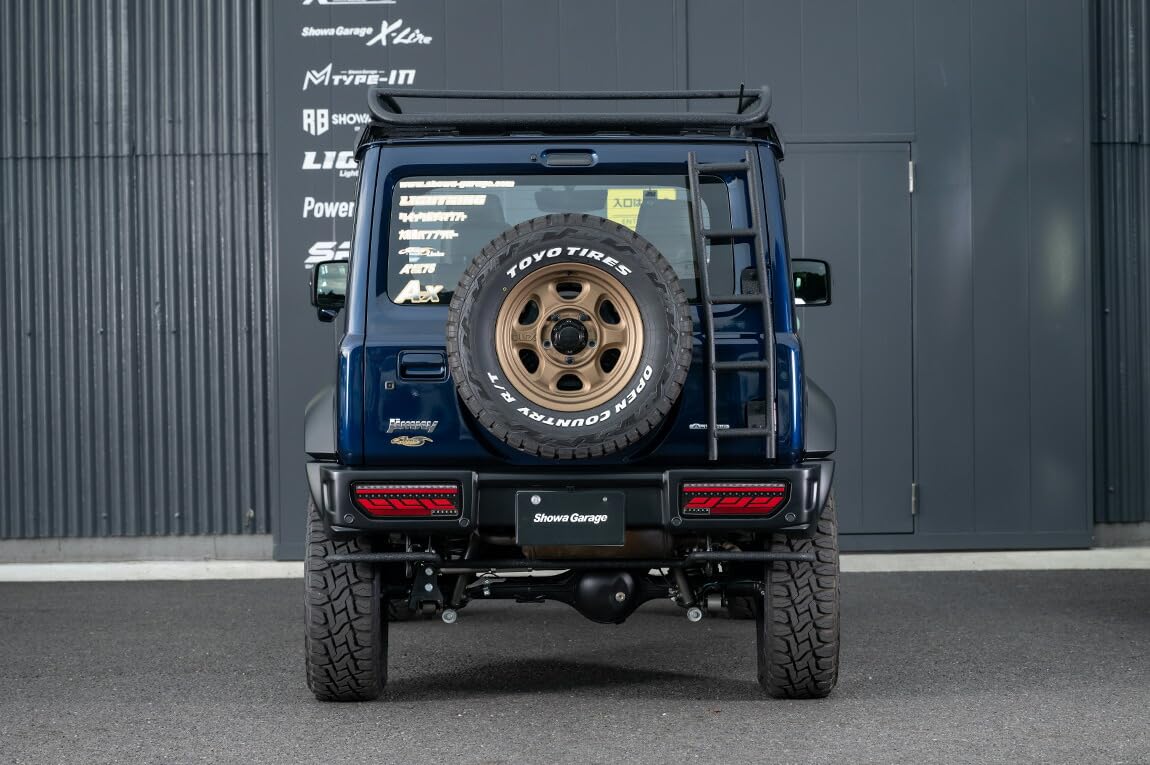 ショウワガレージ 車検対応 スペアタイヤ移動ブラケット 真上移動