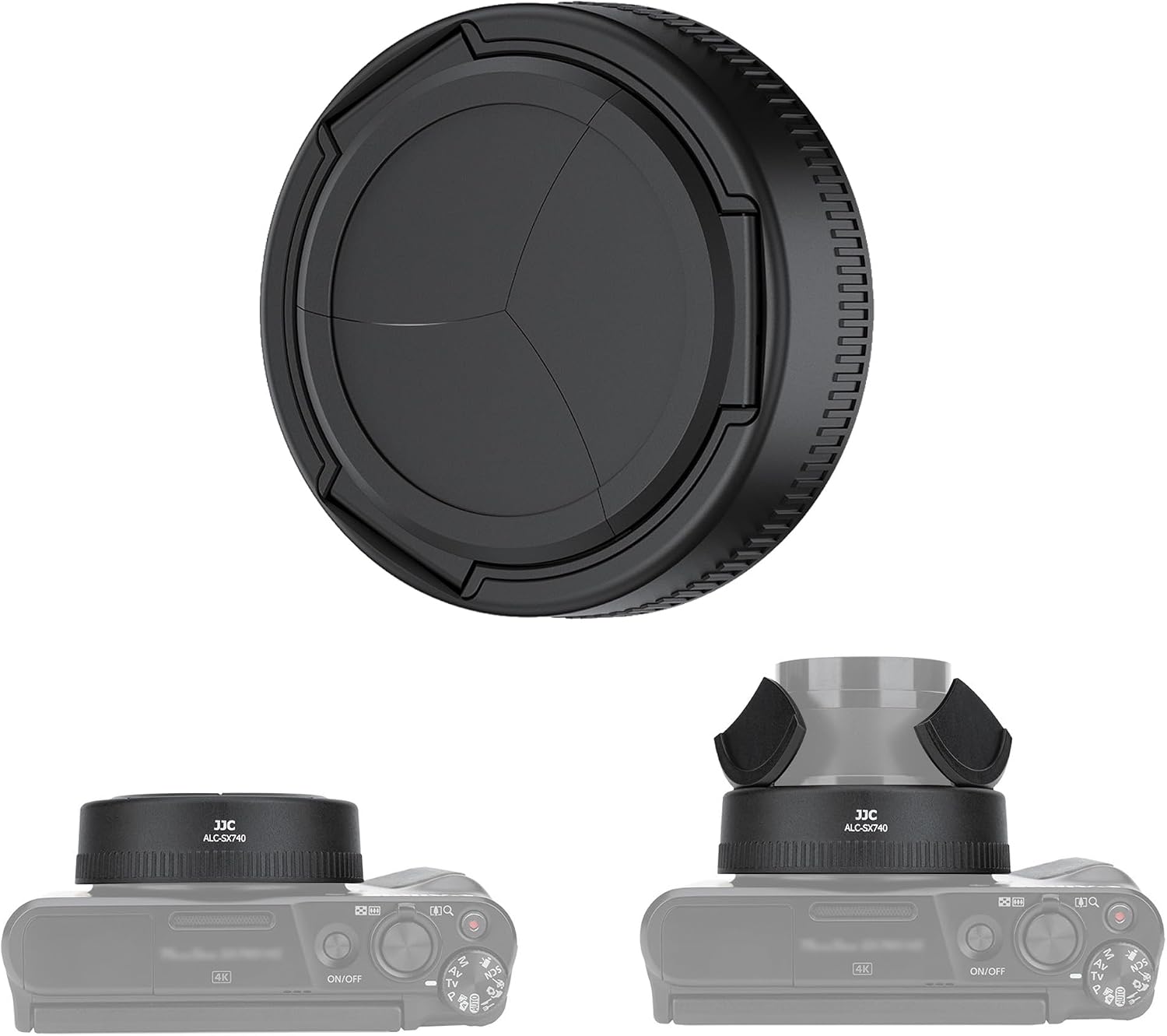 JJC V10 Lens Cap Cover, Protective Lens Cap for Canon PowerShot V10 Vlog Camera, Canon V10 Lens Protector, Rotation for Open & Close, Anti-Lost,Anti-Scratch,Dust-Proof, No Need to Remove for Shooting
