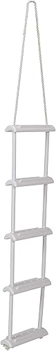 Miniatura 3 de Attwood 11865-4 Escalera de cuerda, 5 escalones, 11 1/2 pulgadas de ancho x 64 pulgadas de largo, superficies antideslizantes para escalones, cuerda