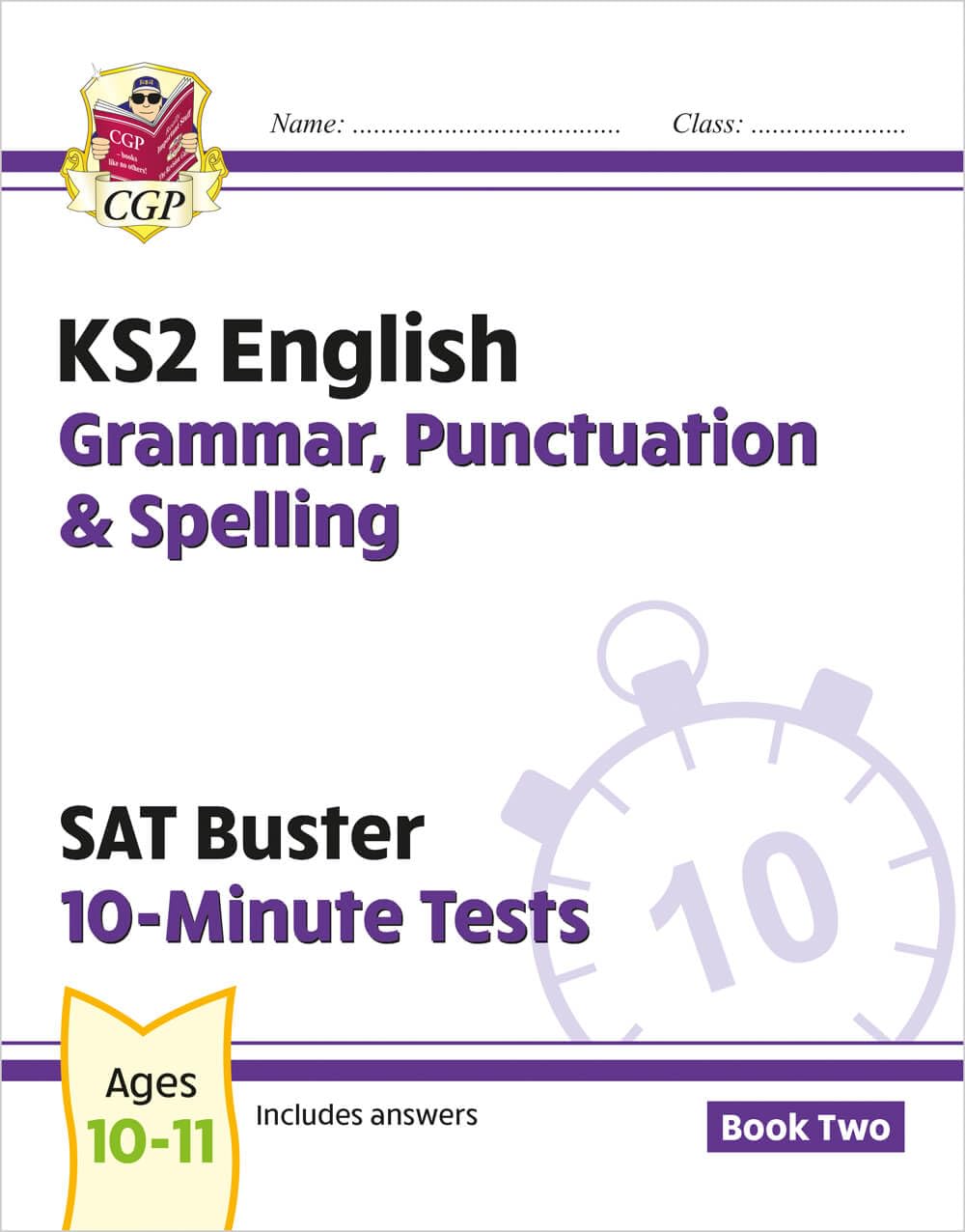 KS2 English SAT Buster 10-Minute Tests: Grammar,  by CGP Books PAPERBACK