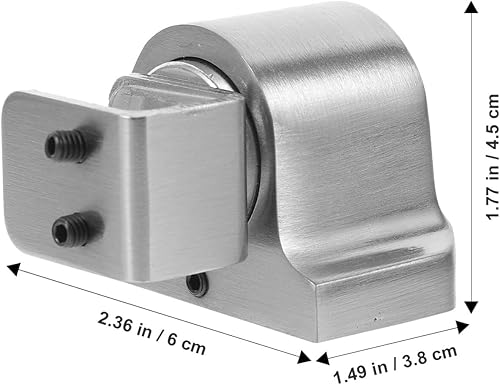 Miniatura 3 de Tope magnético para puerta, 1 juego de tope de puerta de vidrio, tope de puerta de ducha con accesorios, tope magnético para puerta