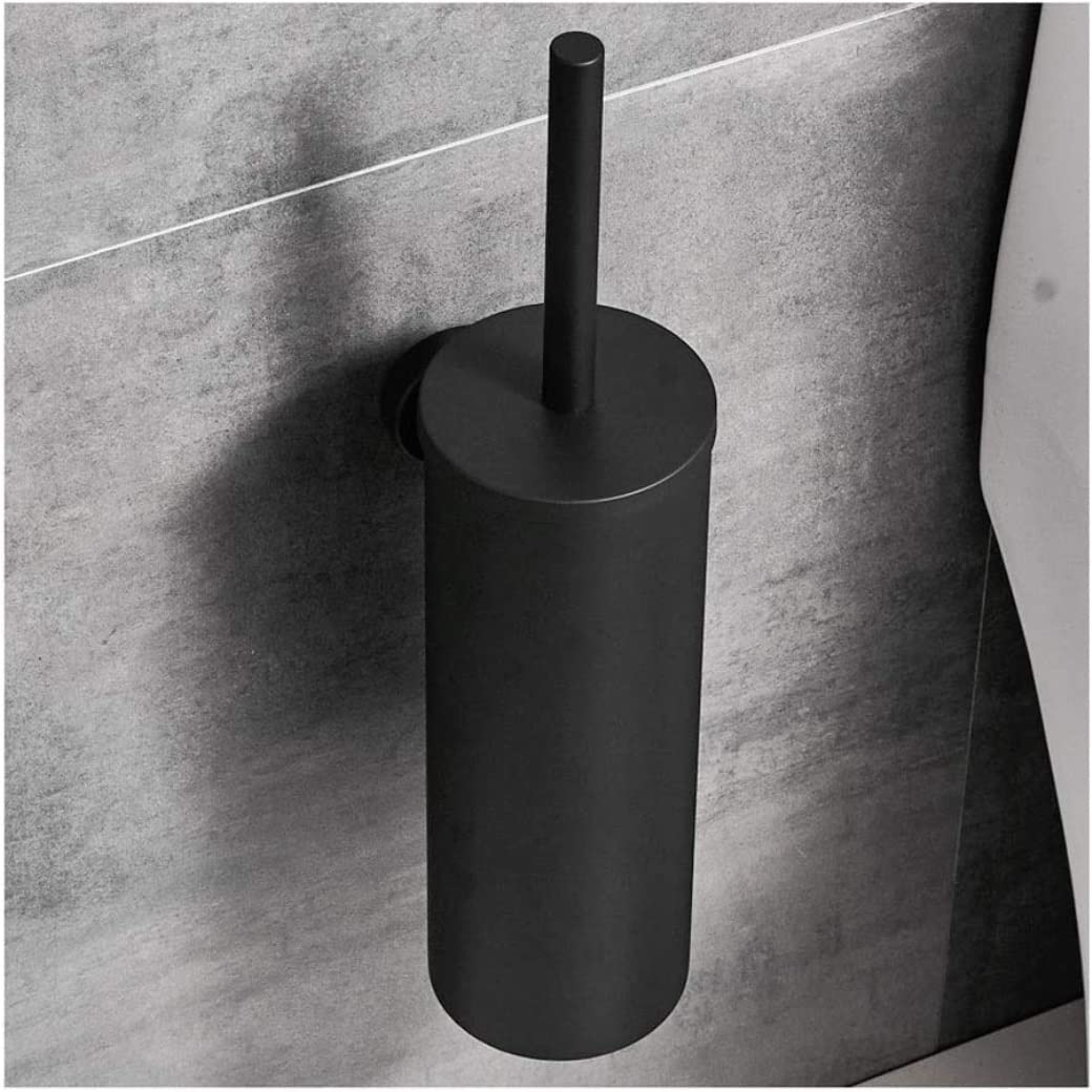 Escobilla WC Juego De Escobilla Y Soporte para Inodoro, Escobilla Y Soporte para Inodoro Montado En La Pared Escobillas para Inodoro De Acero Inoxidable para Baño Escobilla de Baño