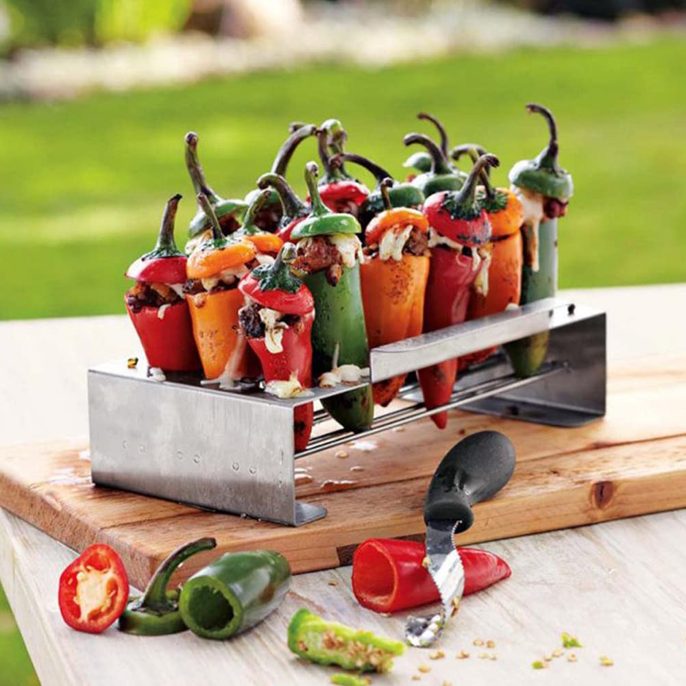 Jalapeno Popper Grill Rack Jalapeno Popper Tray 36 Hole – BBQ Spit