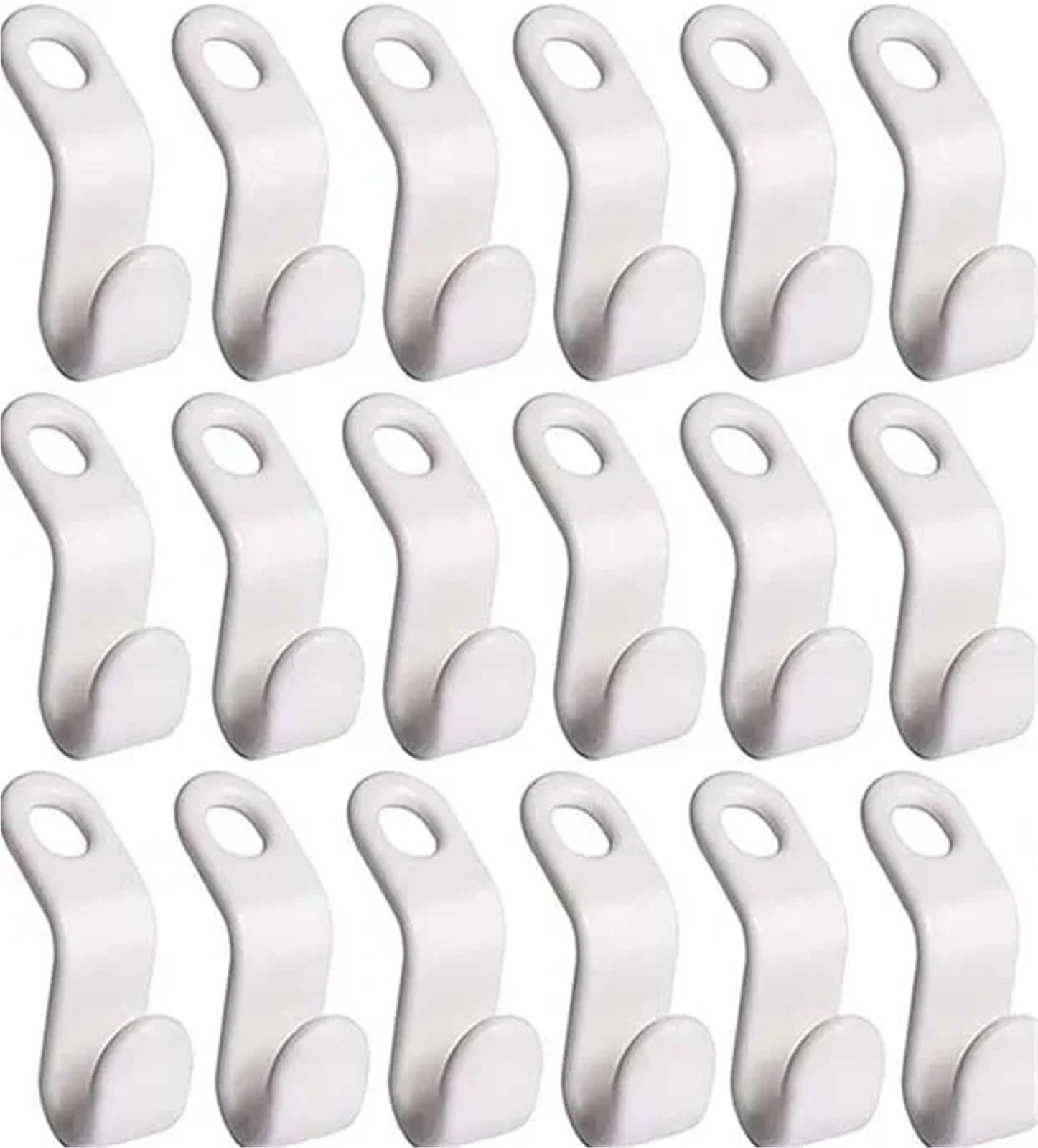 Hangers for Clothes Space Savers 200pcs Mini Hanger for Wardrobe Connector Hangers Save Space(White)