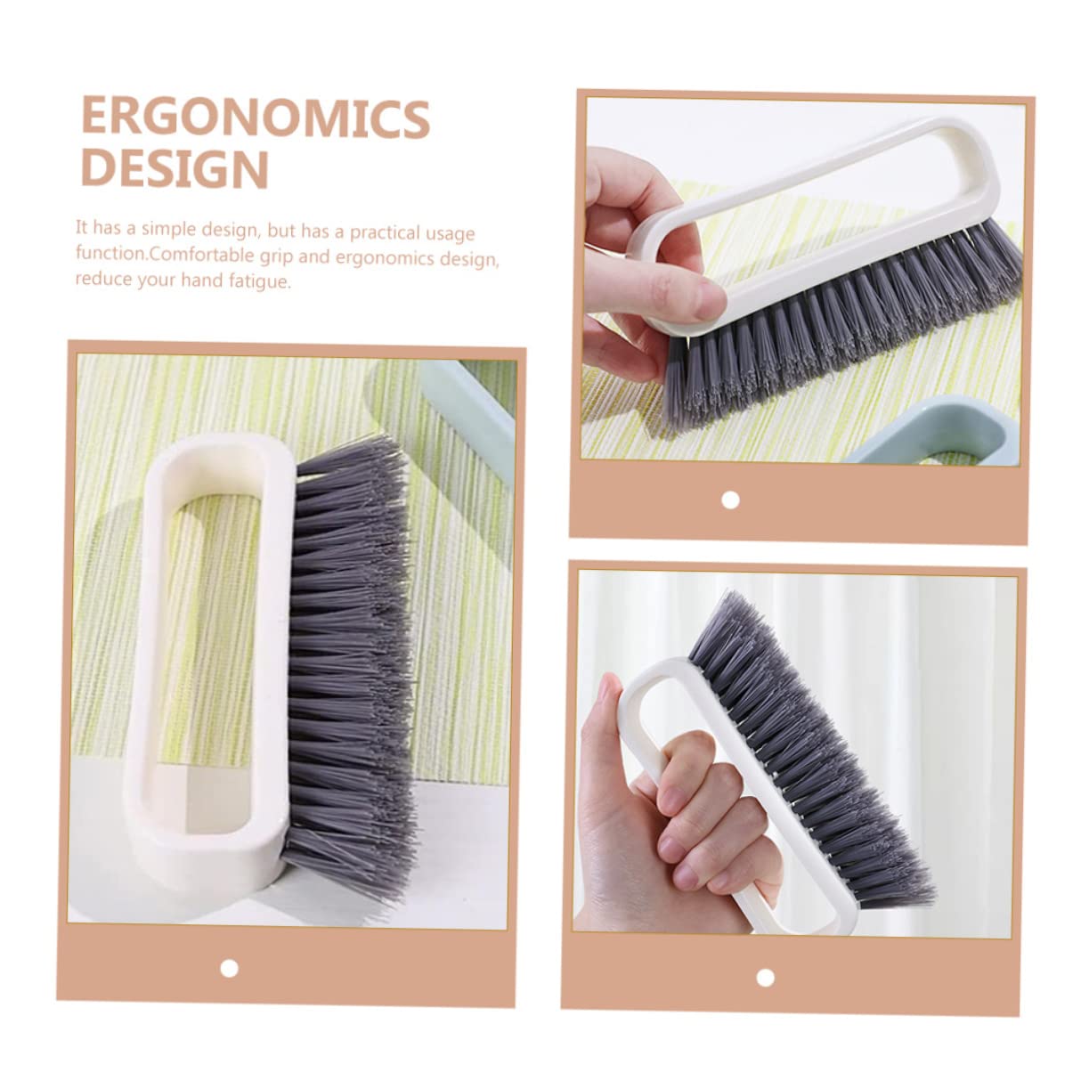 Healeved Strong Workmanship Floral Art Helper Nylon Cleaning Brush Brush Scrubber for Cleaning Easy to Use