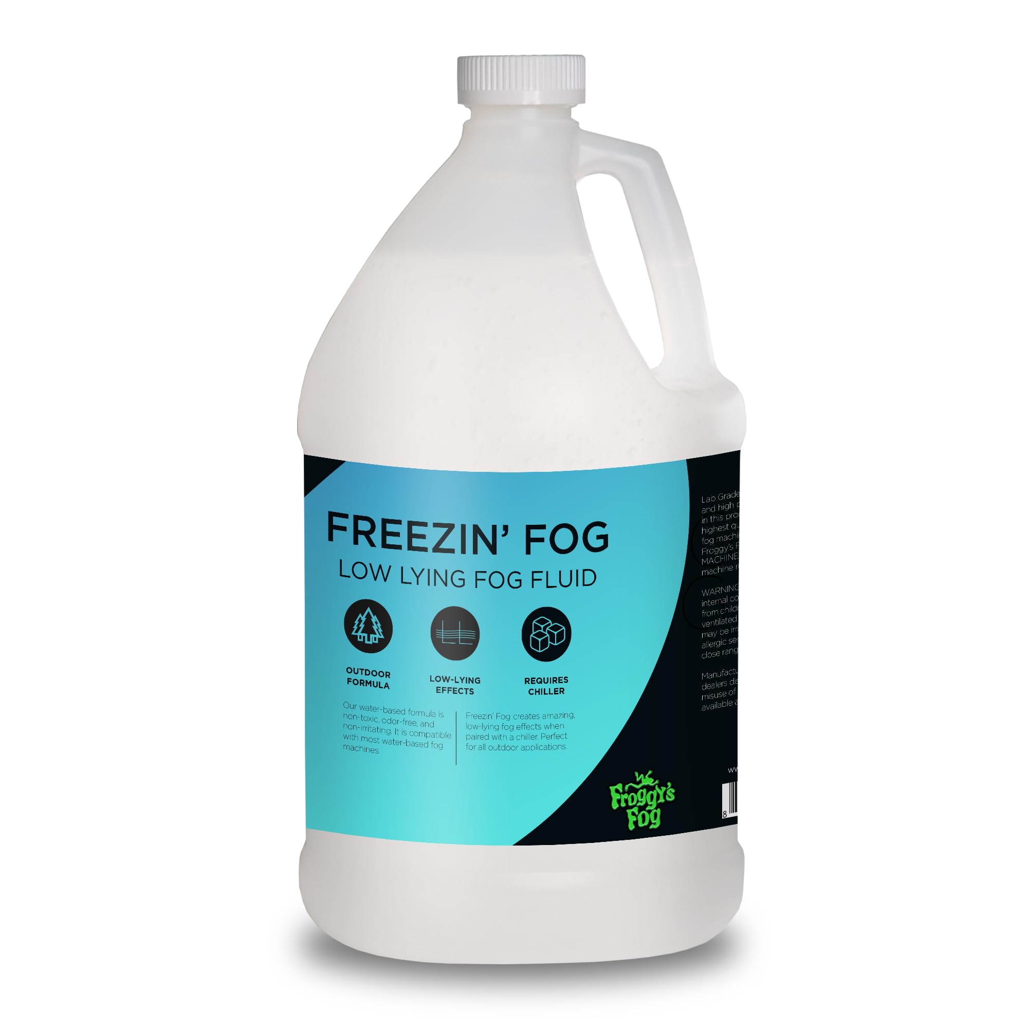 Froggy's Fog Freezin Fog, Low-Lying Ground Fog Fluid for Professional and Home Haunters, Theatrical Effects, and More, 1 Gallon