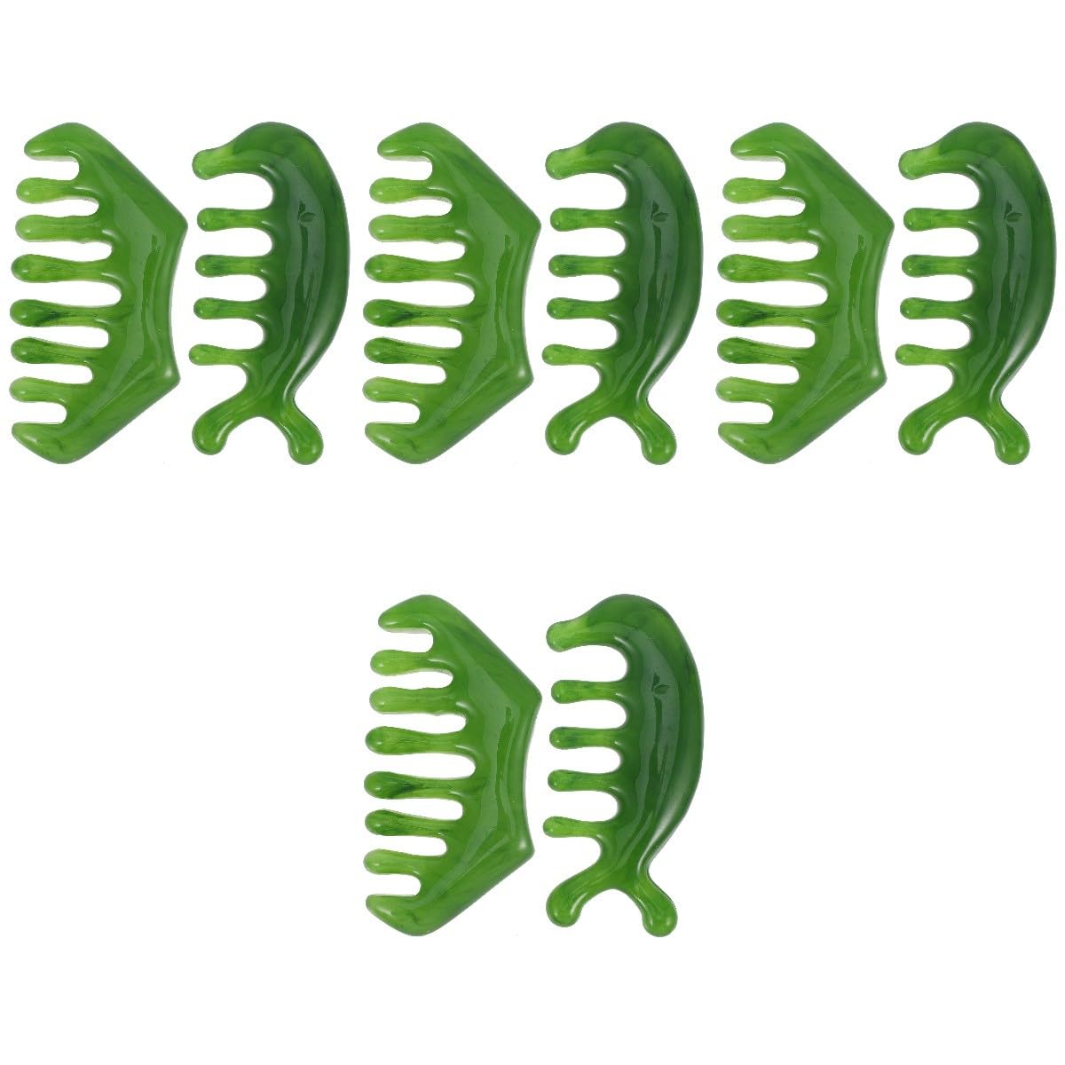 8pezzi Pettine Massaggiatore Per Capelluto Per Larghi Accessorio Portatile Per e Capelluto Design e