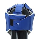Xpeed Premium PU Training Headguard for Boxing, Karate, MMA, Kickboxing, Non Slip Fit, Multi Adjustment Setting Internal Soft Padded Headgear (L/XL, Blue) gallery image