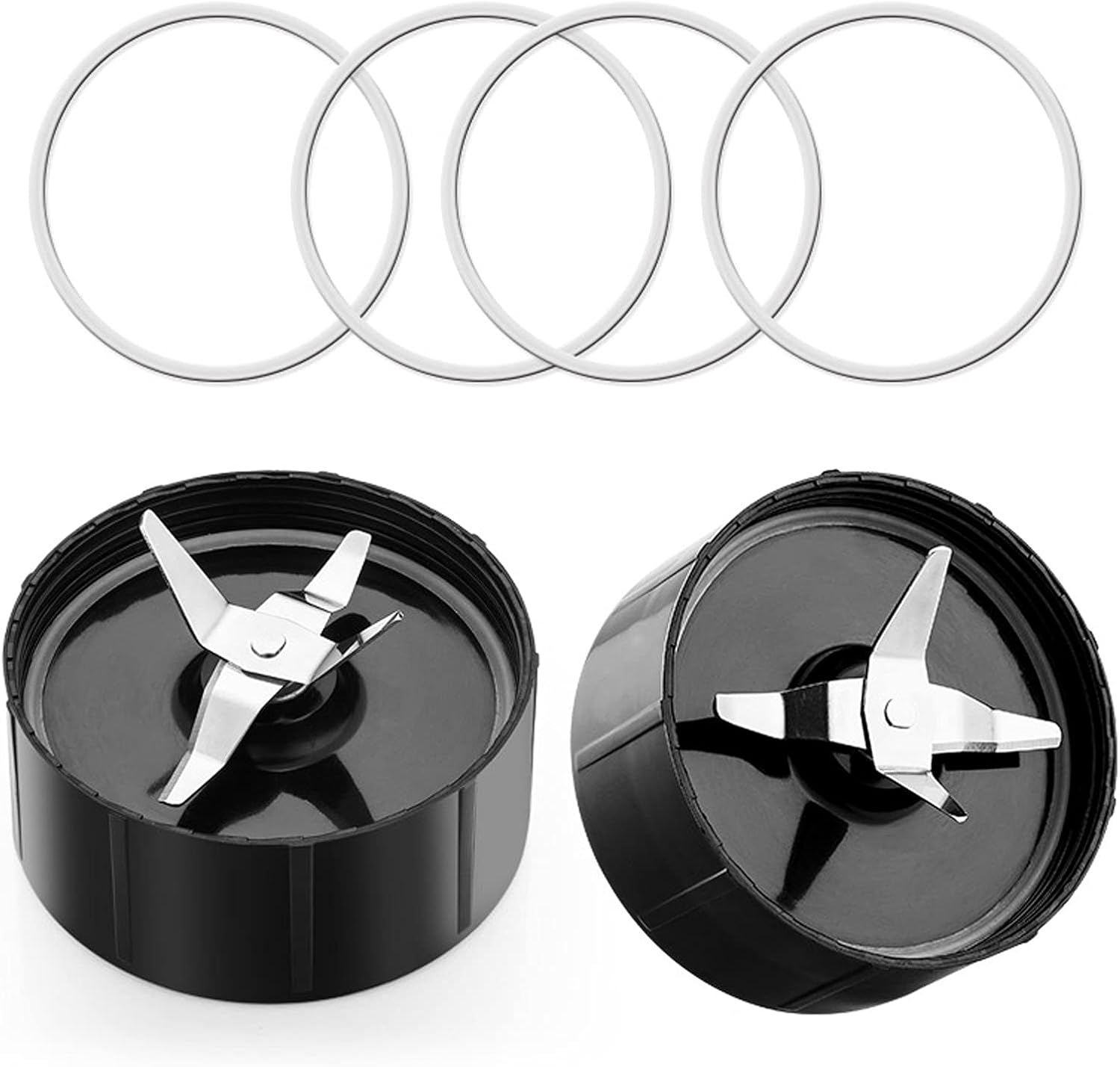 Buy Greensplit Magic Bullet Replacement Parts 2 Cross Blades 4 Rubber Rings Food Processor Blade Fits 250w Magic Bullet Blender Magic Bullet Gasket Set 2 Pack Online In Indonesia B09697tblg