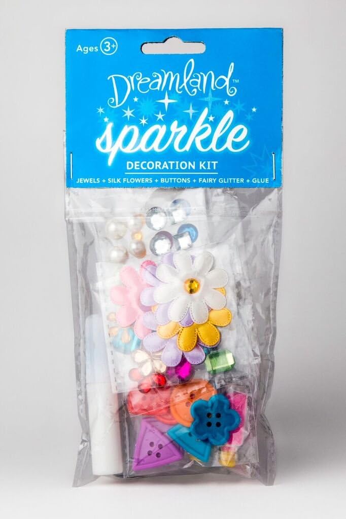 Dreamland Fairy Sparkle Kit with Gems, Stickers - Decorate Your Fairy House