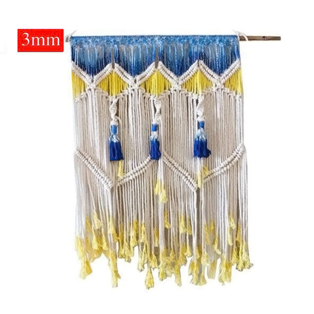Cuerda de Algodón Natural Beige de 100m para Manualidades DIY | Cordón Retorcido para Tapicería y Punto, Fácil de Cortar, Apto para Pared y Encordado