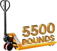 UNISOAR 5500 lbs Industrial Pallet Jack Truck, 27" x 48" Forks, Dual PU Wheels - Manual Warehouse Pallet Truck