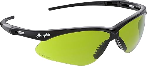 Miniatura 5 de MCR Safety Gafas MP1130 Green Filter 3.0 Lentes de policarbonato hidrofílico con protección UV, revestimiento antivaho y resistente a los arañazos,