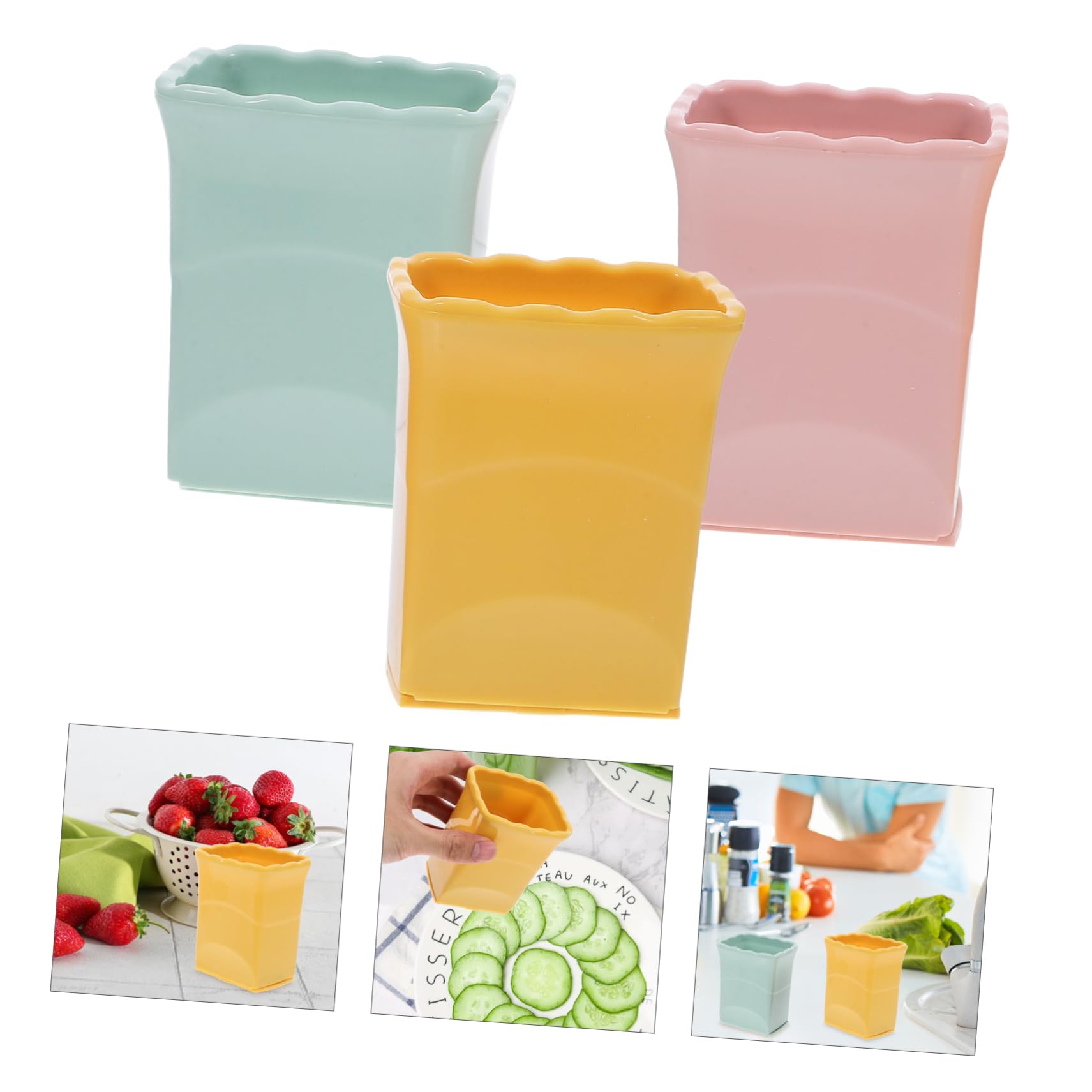 ABOOFAN 4 Sätze Obstschneider Bananenschneider Obstbecherschneider Mini-Slicer Tassenschneider gemüseschneider küchenwerkzeug Allesschneider für zu Hause Eierschneider kochen Plastik