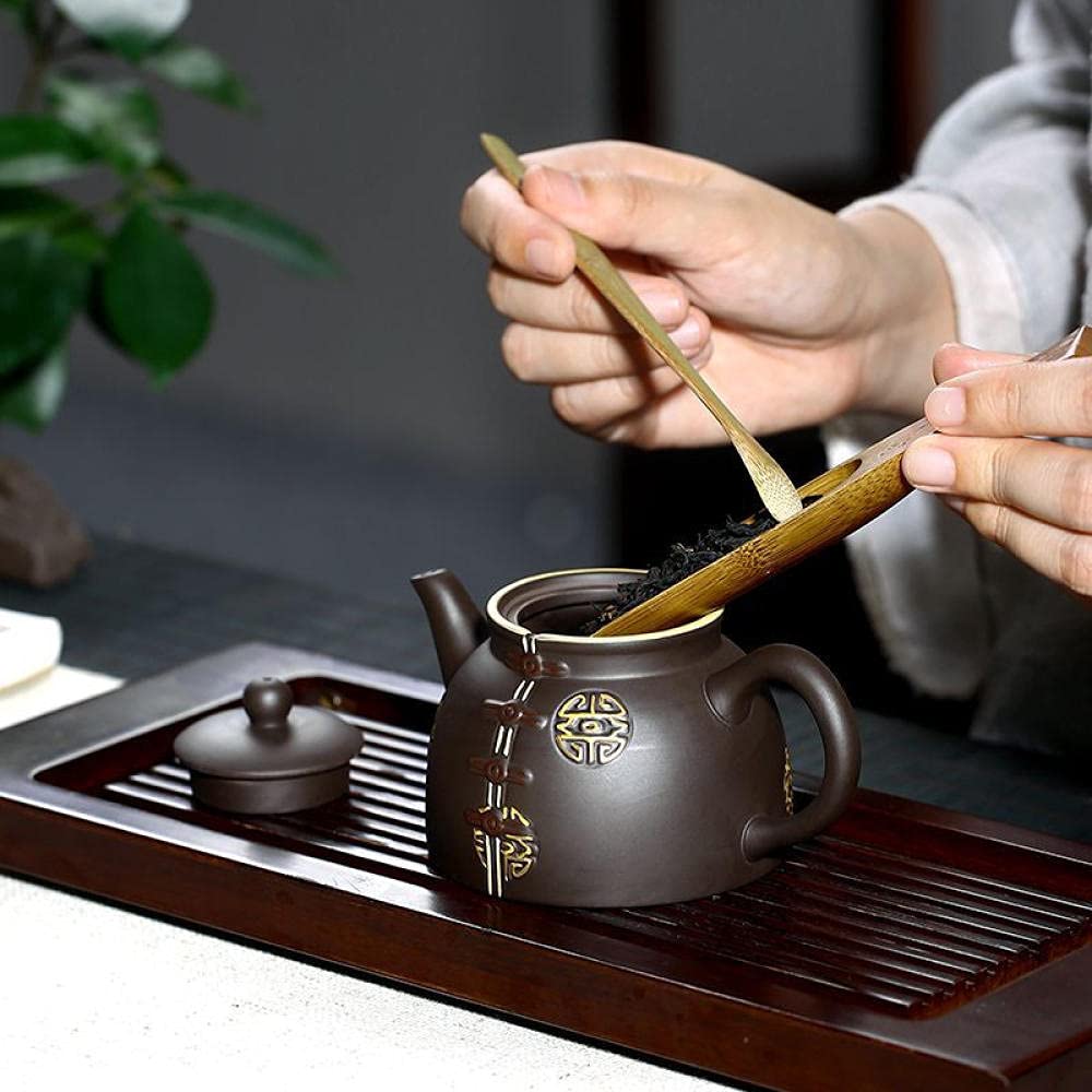 Czajniczek Zaparzacz Do Herbaty Czajniczek Ekspres Do Herbaty Tang Suit Retro Creative Handmade Fioletowy Clay Teapot Autentyczne Ceramiczne Herbata Garnek Kung Fu Czajnik Na Pulpit-Czarny