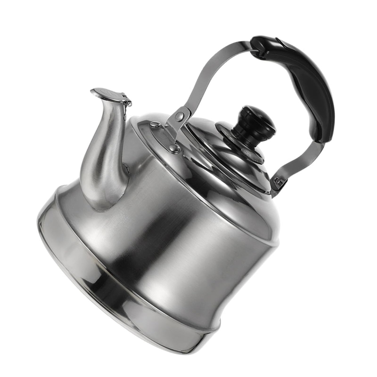 Holibanna Hervidor de Agua de Acero Inoxidable 3l Silbido para Cocina, Compatible Estufa de Gas E Inducción, Tetera Doméstica Práctica y Duradera