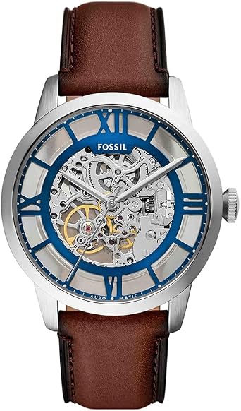 Fossil Townsman Watch for Men, Automatic Three Hand Movement with Stainless Steel or Leather Strap