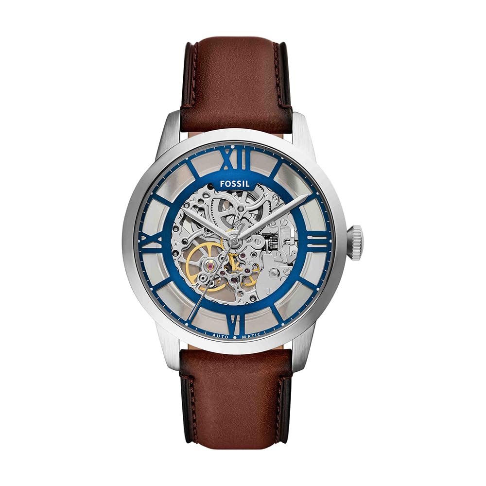 Fossil Townsman Watch for Men, Automatic Three Hand Movement with Stainless Steel or Leather Strap