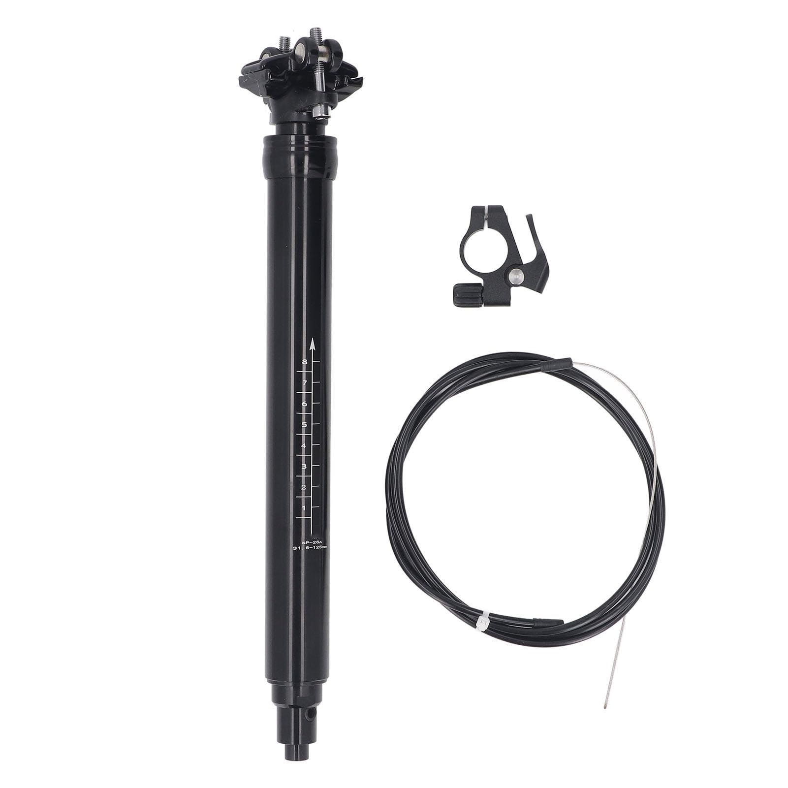 Sztyca Rowerowa z regulacją Skoku 125mm, Wewnętrzne Prowadzenie