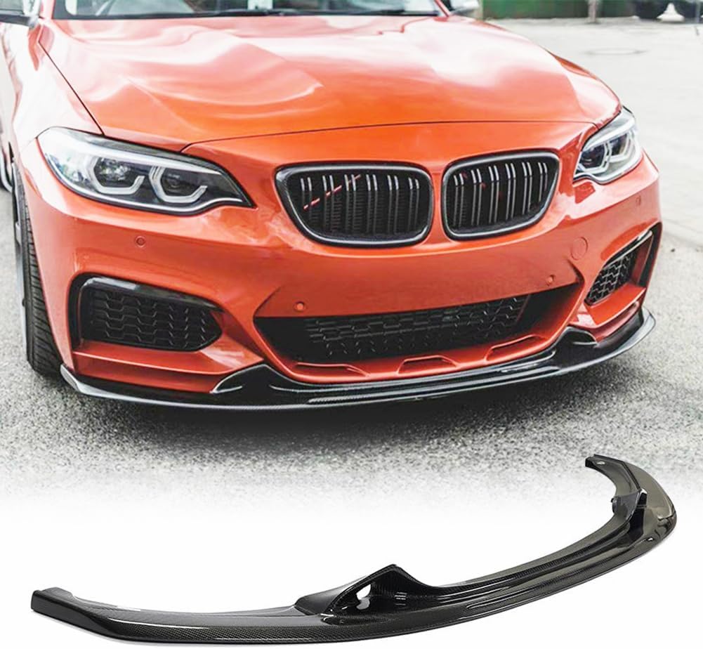 F22 Carbon Fiber Front Bumper Lip Spoiler Compatible with BMW F22 F23 M235i M240i M-Sport 2-Door 2014-2019 Front Lip Chin Spoiler Splitter Factory Outlet